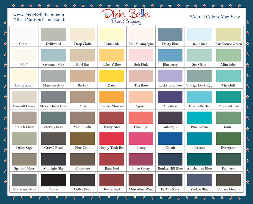 20% DISCOUNT! Dixie Belle Chalk Mineral Paint