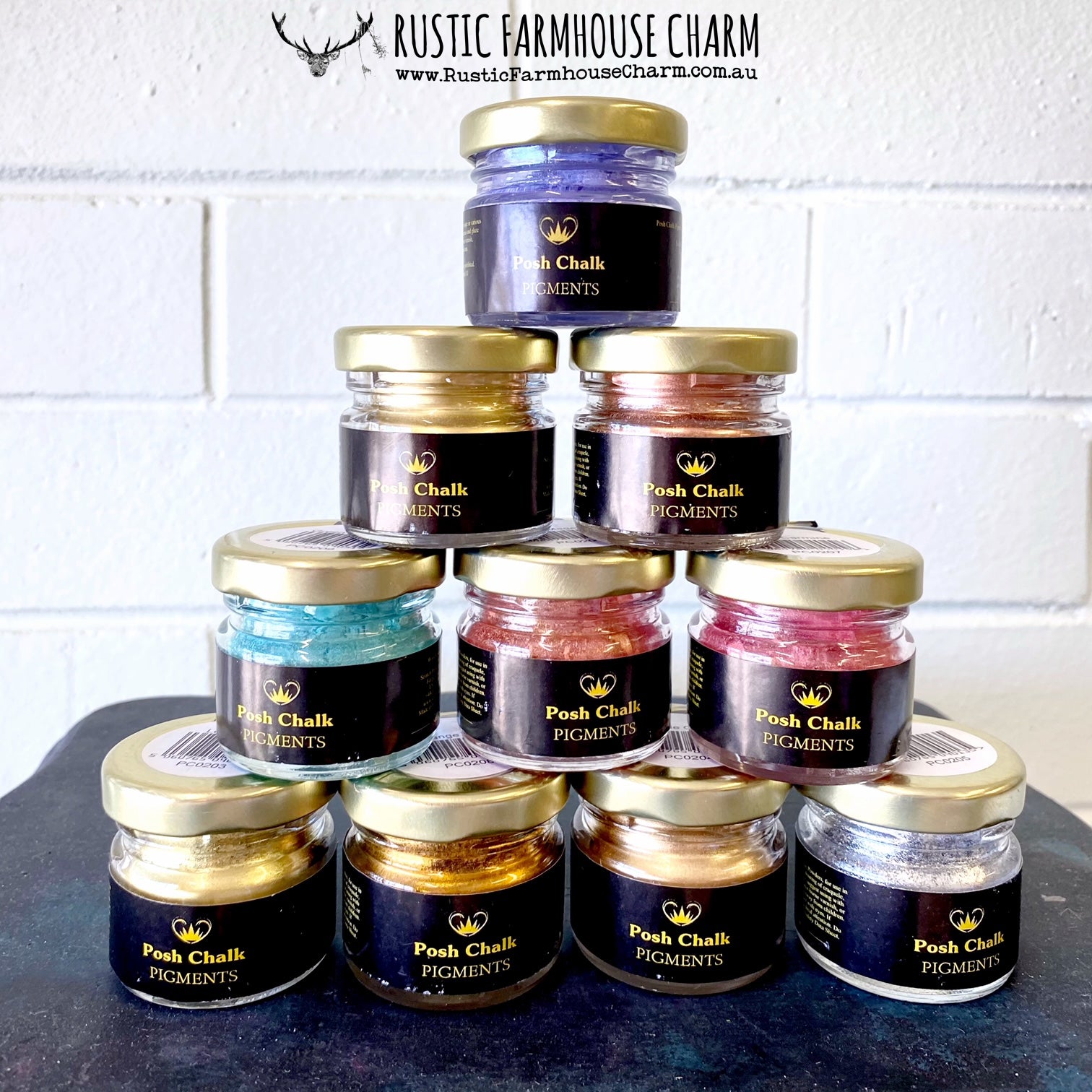 Metallic Pigment Powders by Posh Chalk Interiors