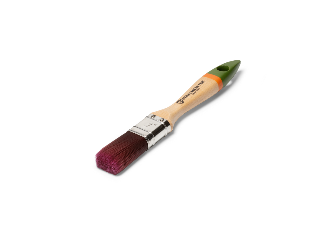 Staalmeester® Paintbrush FLAT 25mm (100% Synthetic) - Pro-Hybrid Series 2023 #10 - Rustic Farmhouse Charm