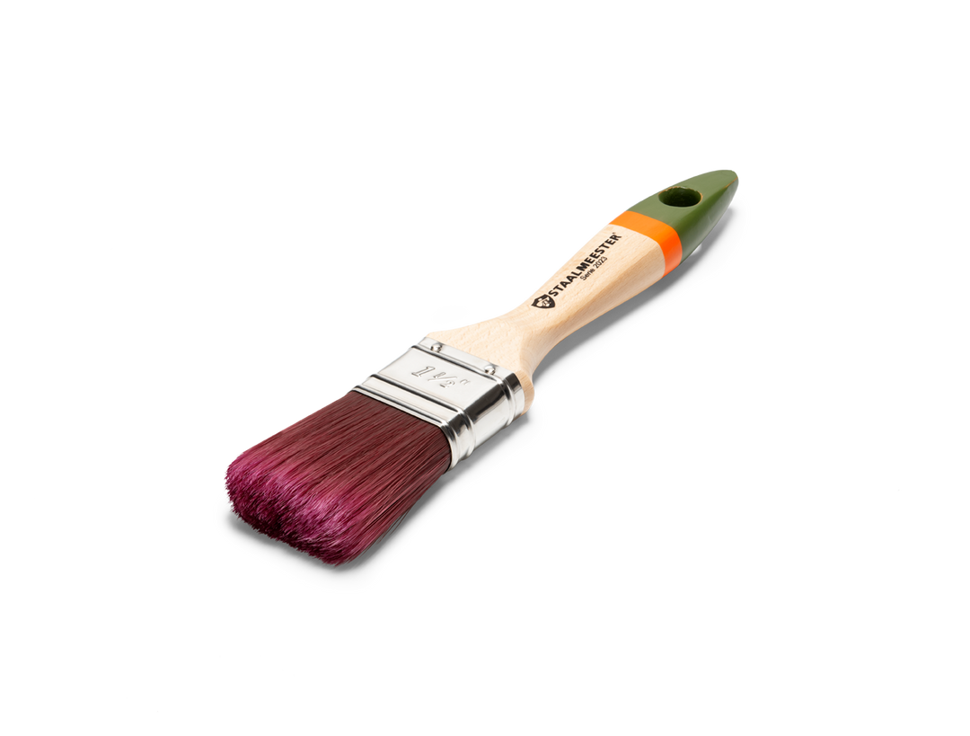 Staalmeester® Paintbrush FLAT 40mm (100% Synthetic) - Pro-Hybrid Series 2023 #15 - Rustic Farmhouse Charm