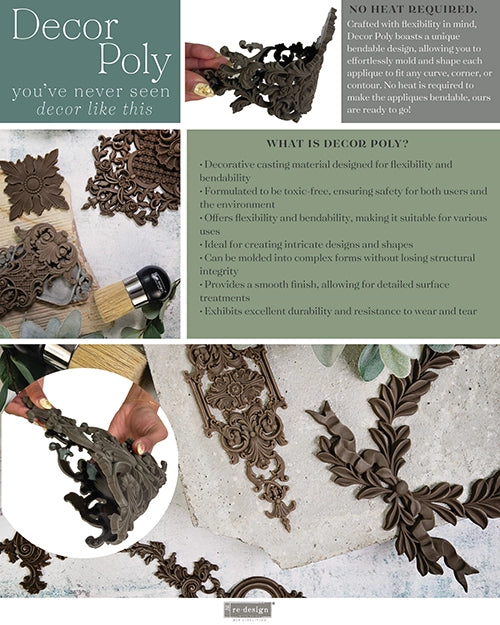 Redesign Décor Poly - ELABORATE FINERY (30.5cmx 10.5cm x 0.64cm) - Rustic Farmhouse Charm