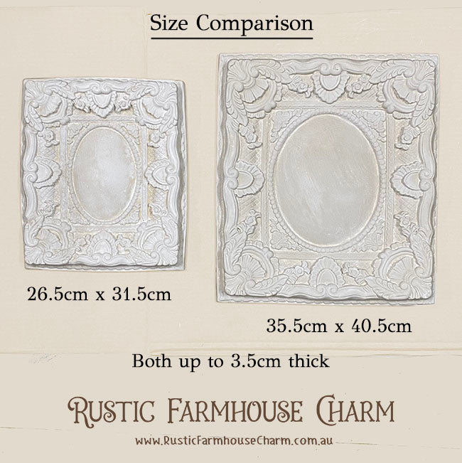 Old Worlde Ornate Panel Frame - TREASURED HEIRLOOM (2 sizes) - Rustic Farmhouse Charm