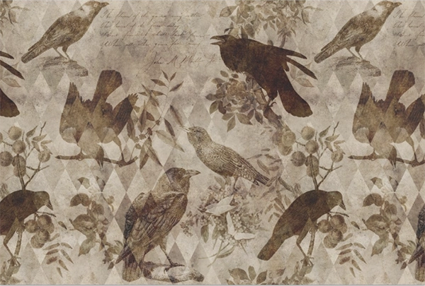 Decoupage Tissue Paper - A Murder of Crows (50.8cm x 76.2cm) - Rustic Farmhouse Charm