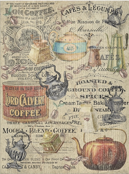 Decoupage Tissue Paper - All About Coffee (38.1cm x 50.8cm) - Rustic Farmhouse Charm