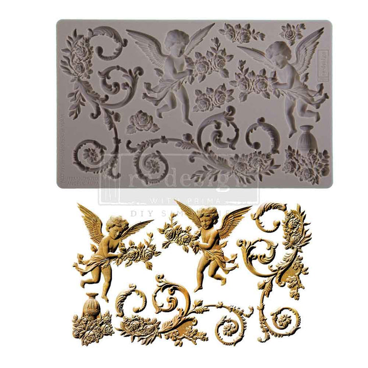 NEW! Redesign Mould - ANGELIC AURA (5" x 8") - Rustic Farmhouse Charm
