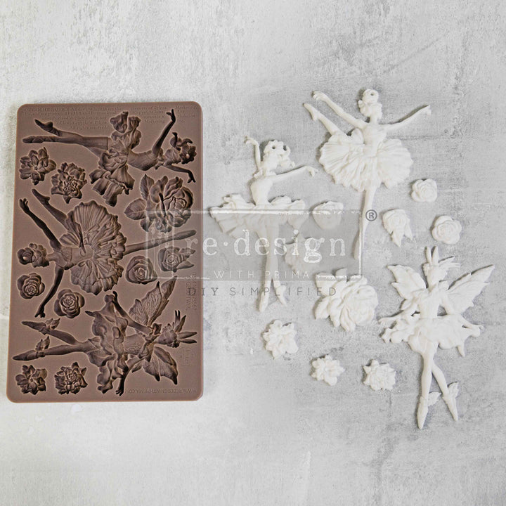 Redesign Mould - ANGELIC TWIRL (5" x 8") - Rustic Farmhouse Charm