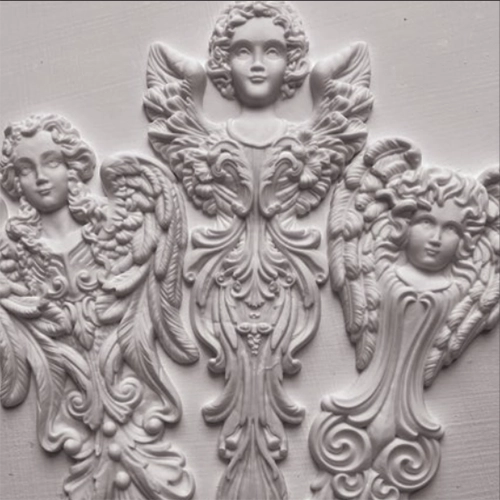 IOD Mould - ANGELIC TAPERS (6"x10", 15.24cm x 25.4cm) - Rustic Farmhouse Charm
