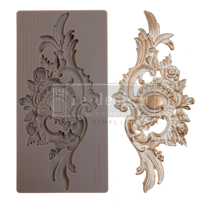 Redesign Mould - ANNETTE (20.32cm x 10.16cm) - Rustic Farmhouse Charm