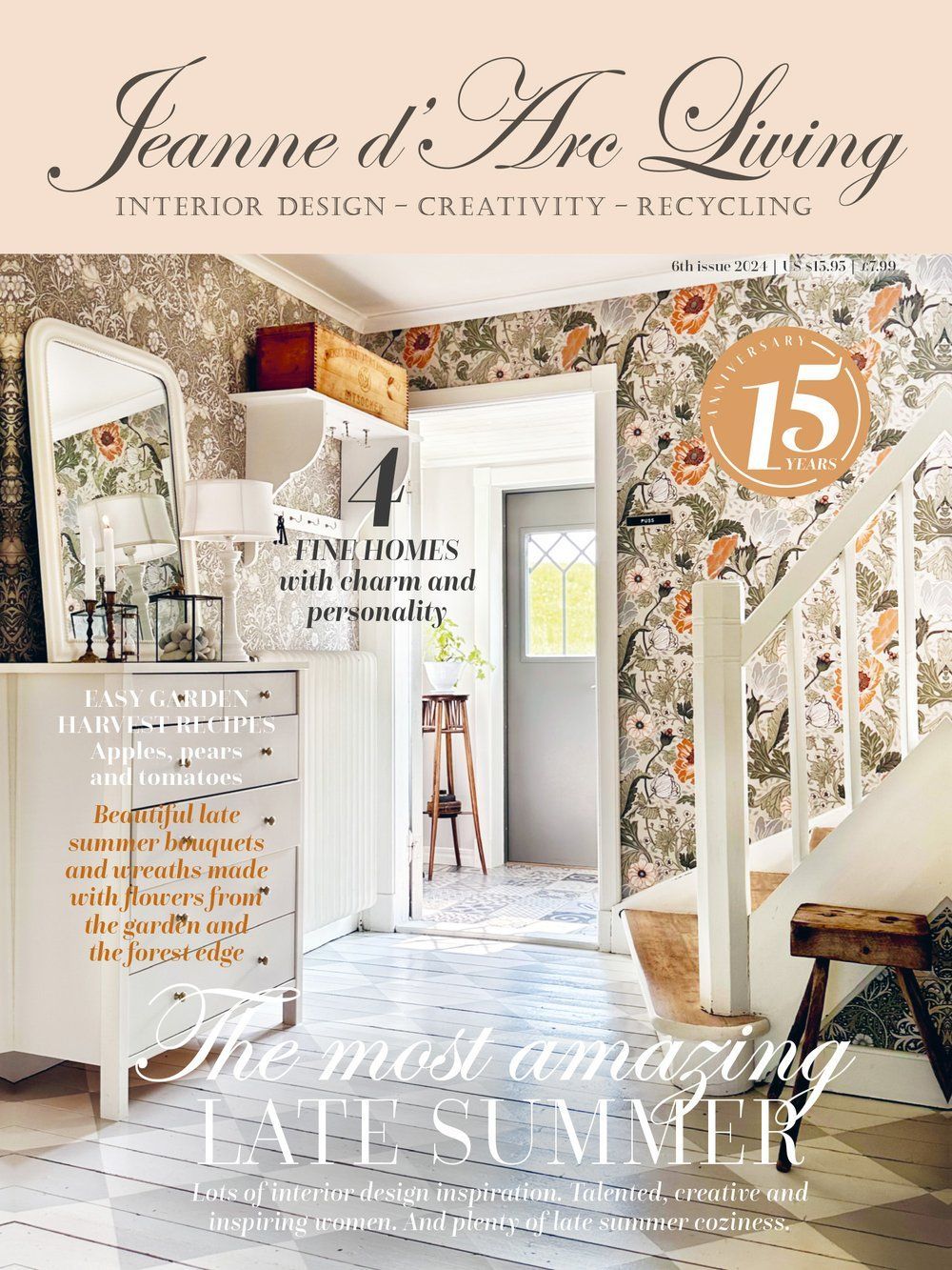 Jeanne d'Arc Living Magazine - 6th Issue of 2024 (August) FREE SHIPPING* - Rustic Farmhouse Charm