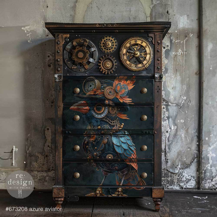 Redesign A1 Decoupage Fibre Paper - AZURE AVIATOR (59.44cm x 84.07cm) - Rustic Farmhouse Charm