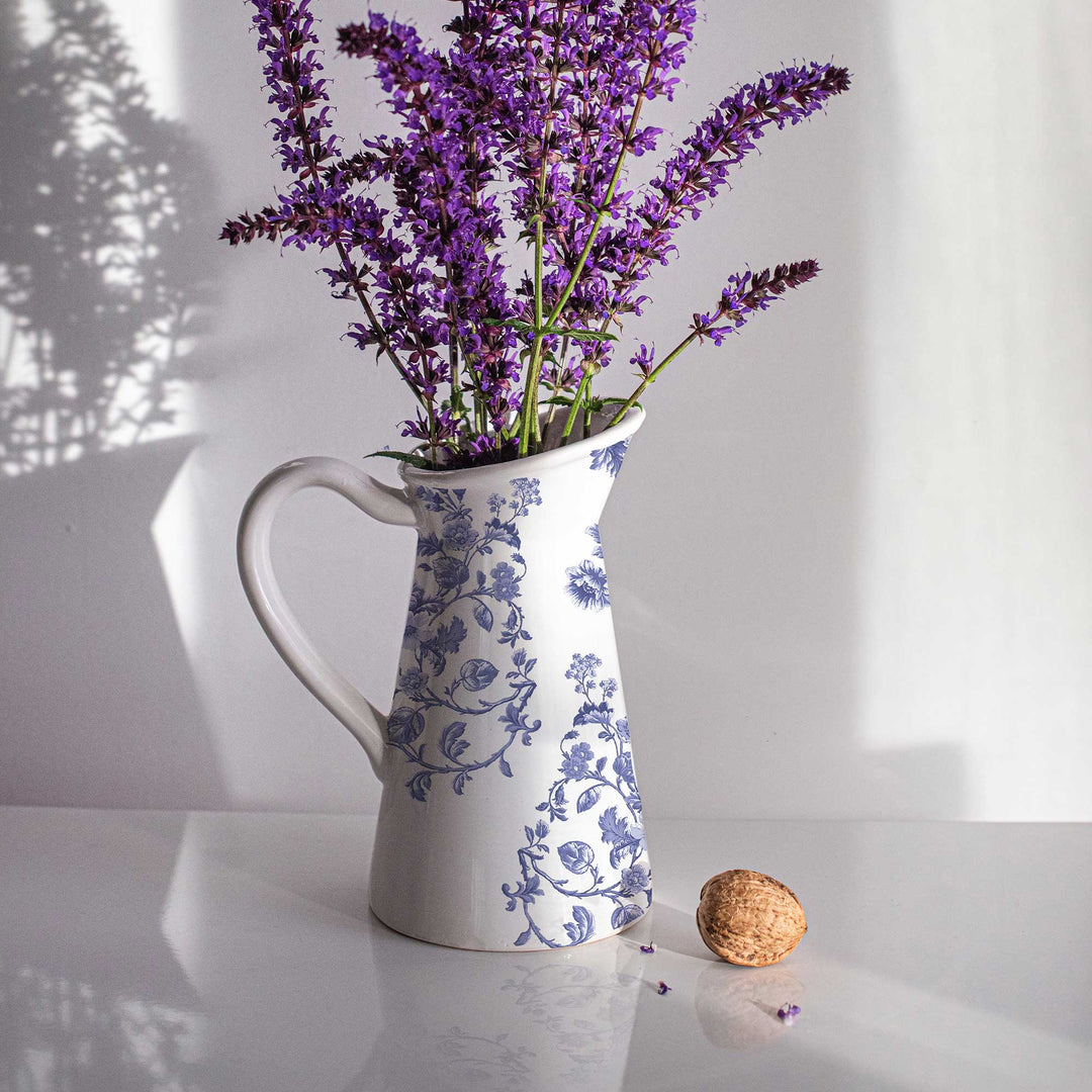 Redesign H20 Transfer - AZURE FLORALS II (2 sheets, each 21.59cm x 27.94cm) - Rustic Farmhouse Charm