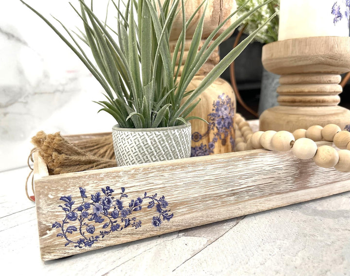 Redesign H20 Transfer - AZURE FLORALS II (2 sheets, each 21.59cm x 27.94cm) - Rustic Farmhouse Charm