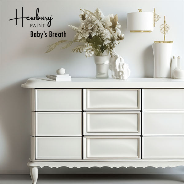 BABY'S BREATH Hi-Cover White Range by Hewbury Paint® - Rustic Farmhouse Charm