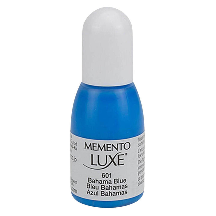 Tsukineko Memento Luxe Ink Refill - BAHAMA BLUE (great for fabrics!) 15ml - Rustic Farmhouse Charm