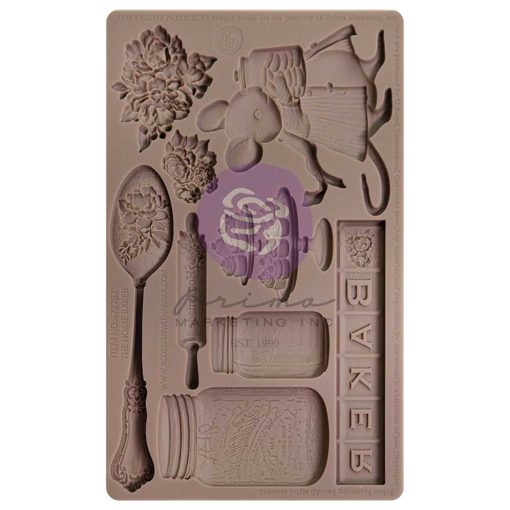 Prima Mould - BAKER'S DELIGHT (5" x 8") - Rustic Farmhouse Charm
