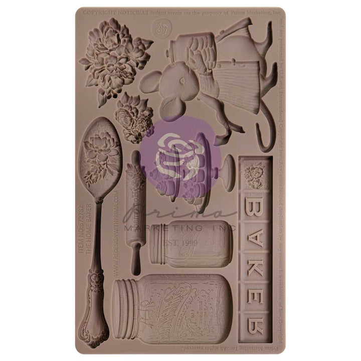 Prima Mould - BAKER'S DELIGHT (5" x 8") - Rustic Farmhouse Charm