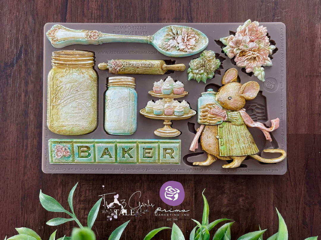 Prima Mould - BAKER'S DELIGHT (5" x 8") - Rustic Farmhouse Charm