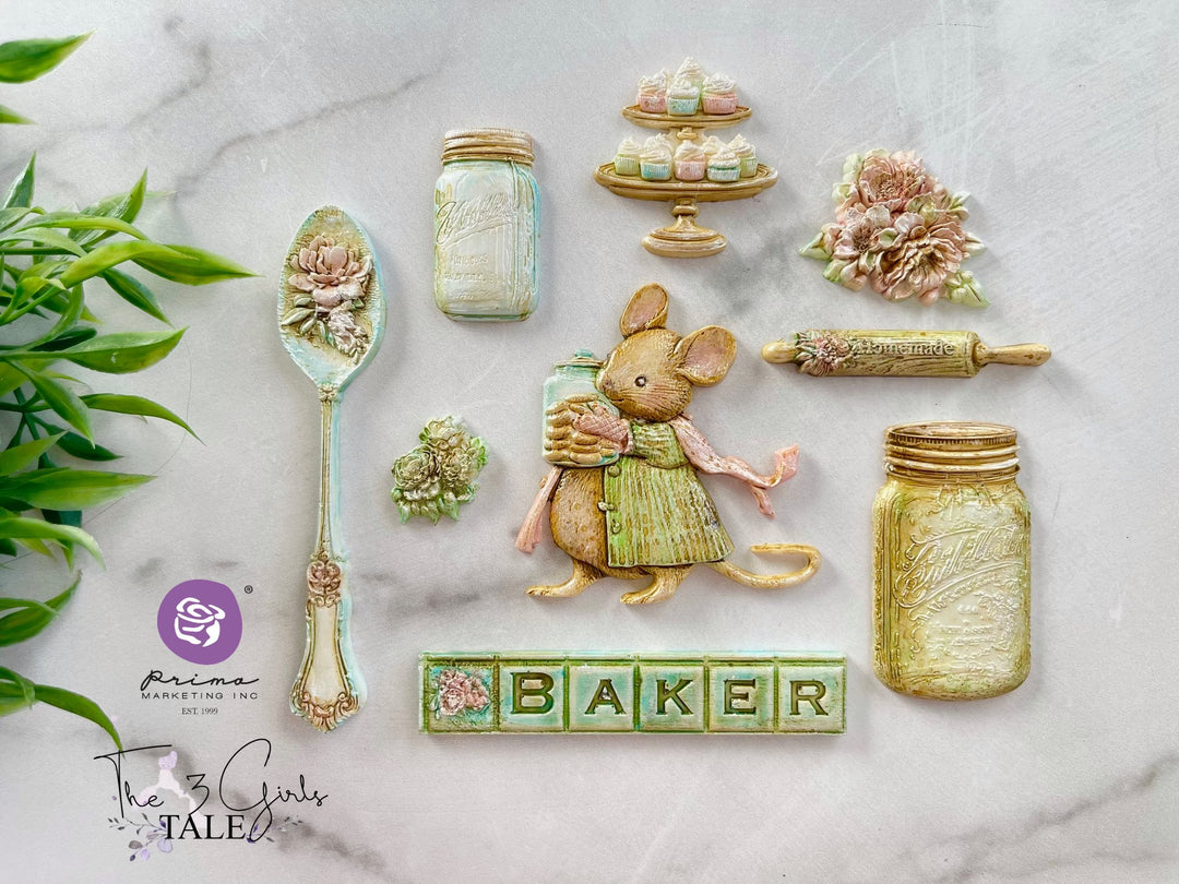 Prima Mould - BAKER'S DELIGHT (5" x 8") - Rustic Farmhouse Charm