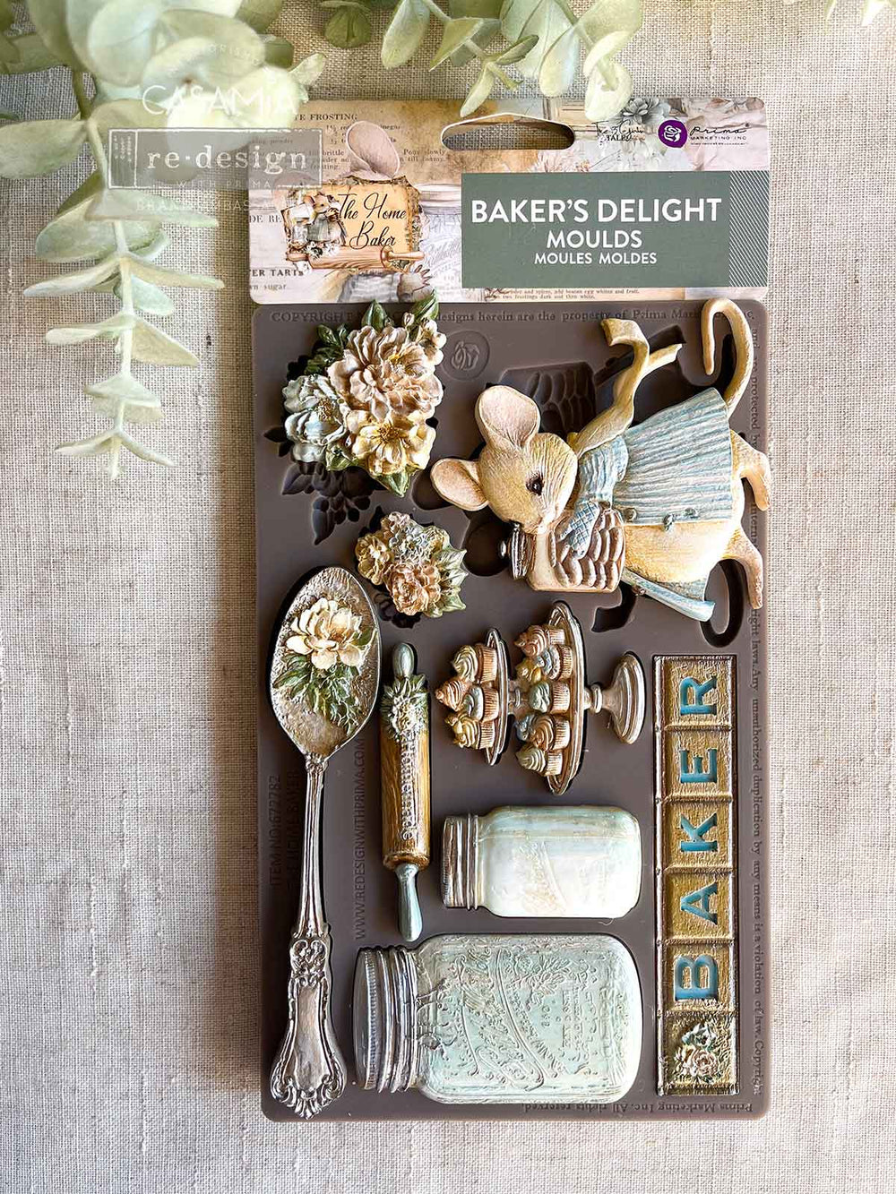 Prima Mould - BAKER'S DELIGHT (5" x 8") - Rustic Farmhouse Charm
