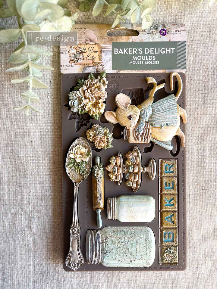 Prima Mould - BAKER'S DELIGHT (5" x 8") - Rustic Farmhouse Charm