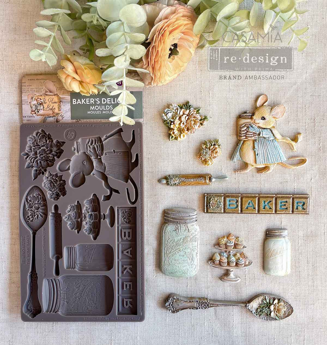 Prima Mould - BAKER'S DELIGHT (5" x 8") - Rustic Farmhouse Charm