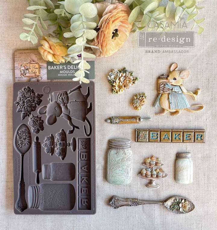 Prima Mould - BAKER'S DELIGHT (5" x 8") - Rustic Farmhouse Charm