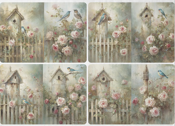 Decoupage Tissue Paper - Birdhouse Collection (53.34cm x 73.66cm)