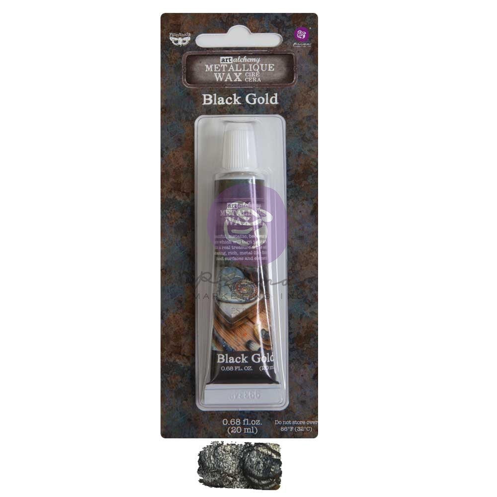 NEW! BLACK GOLD Finnabair Metallique Wax (Art Alchemy) - Rustic Farmhouse Charm