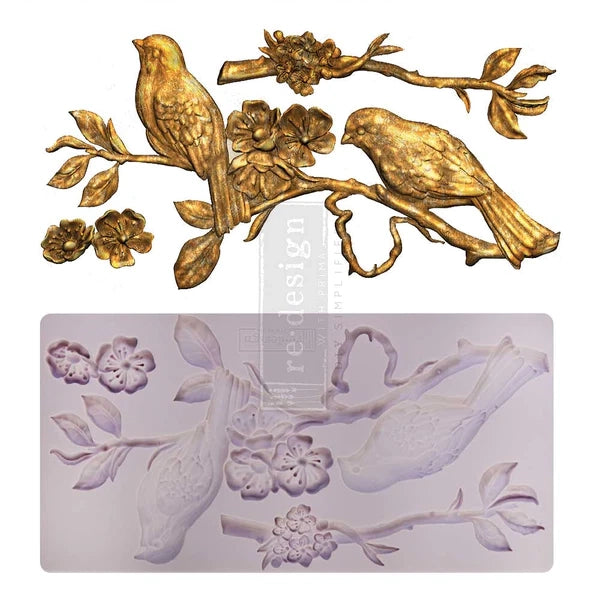 BLOSSOMING SPRING Redesign Mould - Rustic Farmhouse Charm