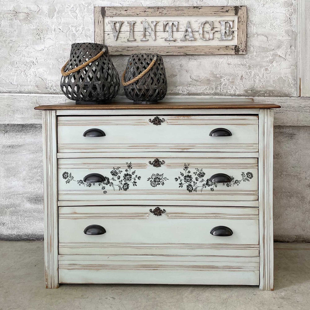 Redesign H20 Transfer - BLOSSOMY (2 sheets, each 21.59cm x 27.94cm) - Rustic Farmhouse Charm