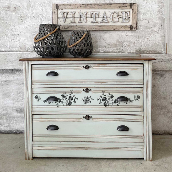 Redesign H20 Transfer - BLOSSOMY (2 sheets, each 21.59cm x 27.94cm) - Rustic Farmhouse Charm