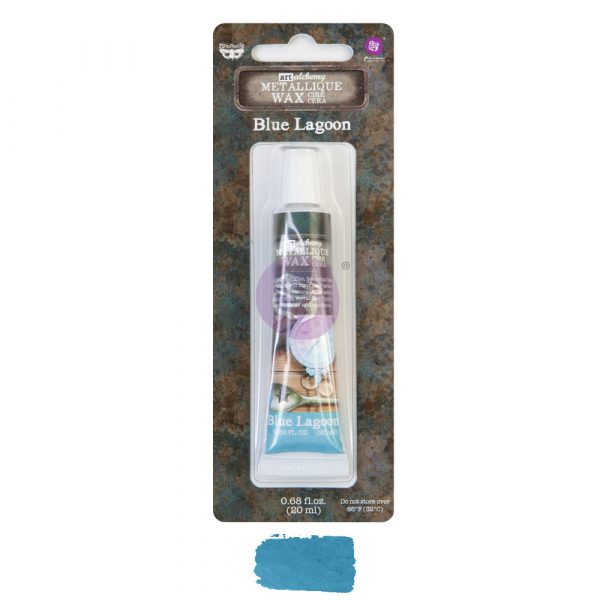 BLUE LAGOON Finnabair Metallique Wax (Art Alchemy) - Rustic Farmhouse Charm