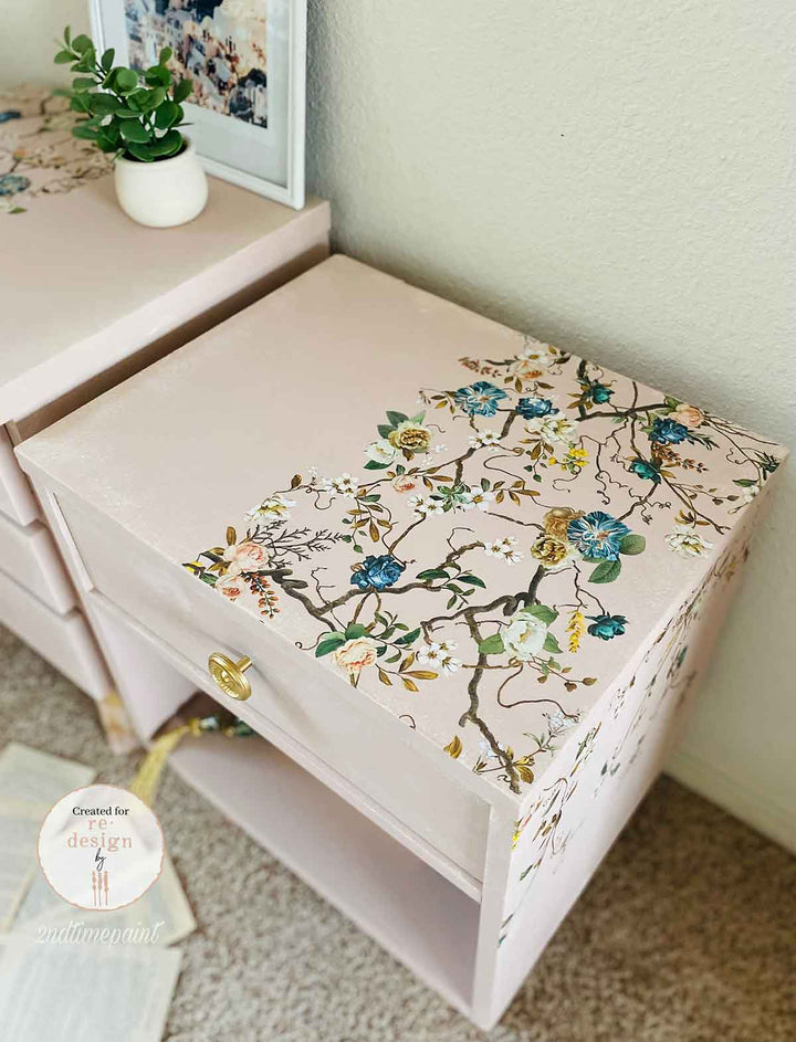 NEW! Redesign Transfer - BLUE VINE (60.96cm x 88.9cm) - Rustic Farmhouse Charm