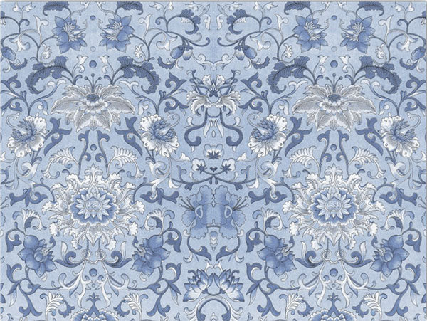 Decoupage Tissue Paper - Blue & White Floral Chinoiserie (50.8cm x 76.2cm) - Rustic Farmhouse Charm