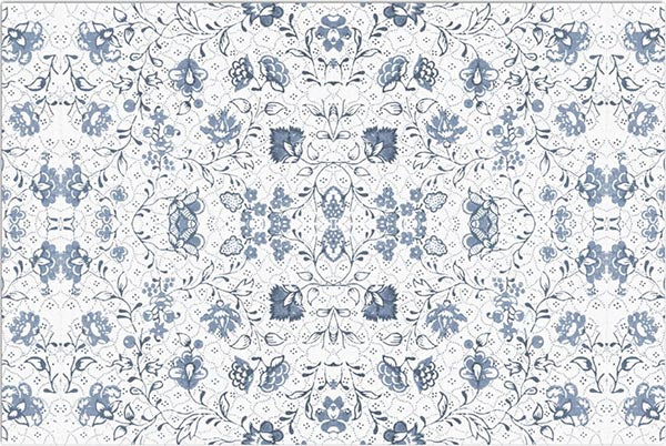 Decoupage Tissue Paper - Blue & White Small Florals Pattern (50.8cm x 76.2cm) - Rustic Farmhouse Charm