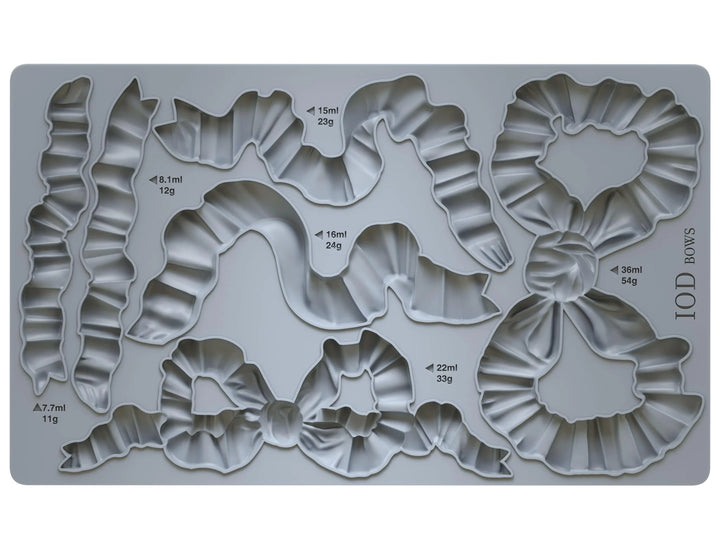 IOD Mould - BOWS (6"x10", 15.24cm x 25.4cm) - Rustic Farmhouse Charm
