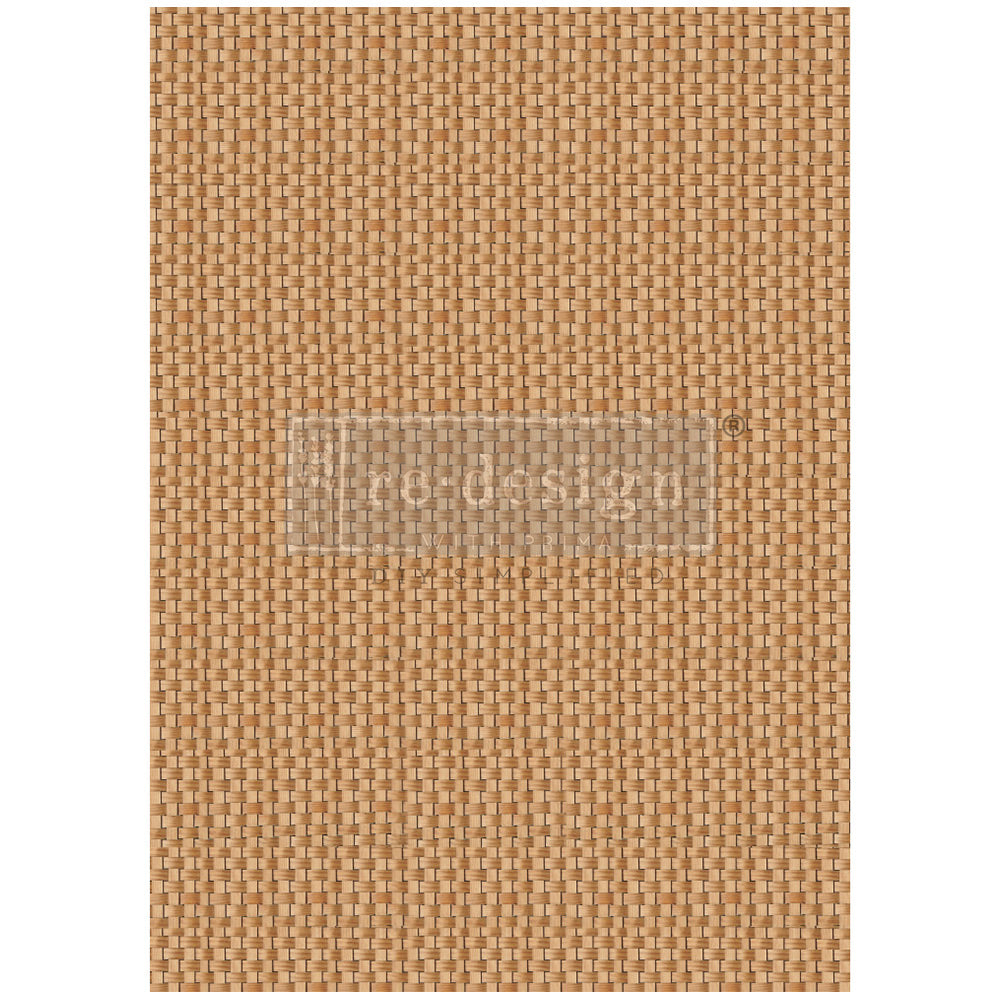 NEW! BRAIDED BLISS Redesign A1 Decoupage Fibre Paper (59.44cm x 84.07cm) - Rustic Farmhouse Charm