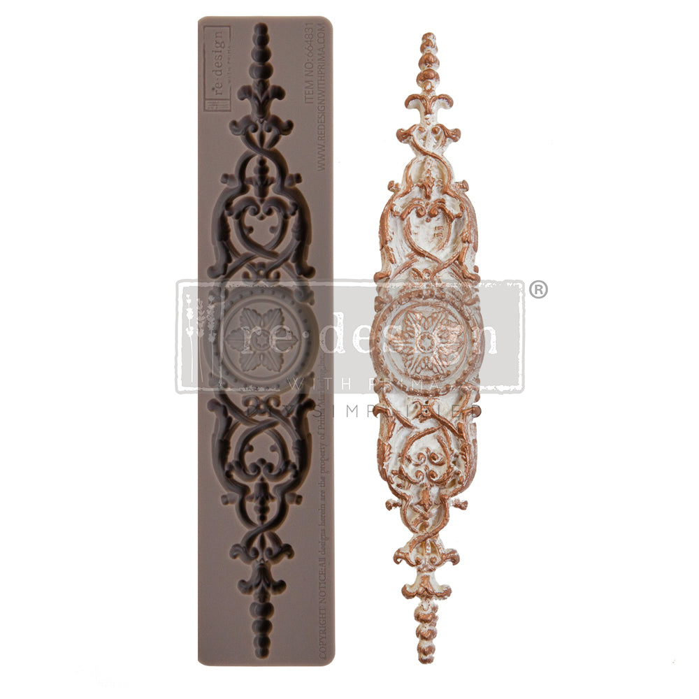 Redesign Mould - BRIGETTE (17.78cm x 3.81cm) - Rustic Farmhouse Charm