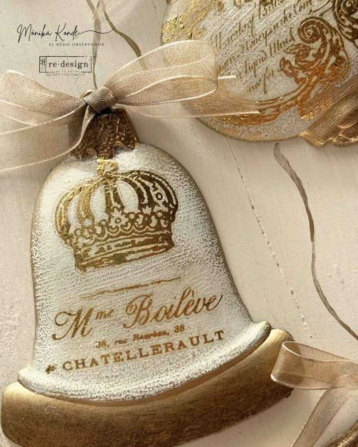 NEW! Redesign Mould - BRIGHT BAUBLES (5" x 10") - Rustic Farmhouse Charm