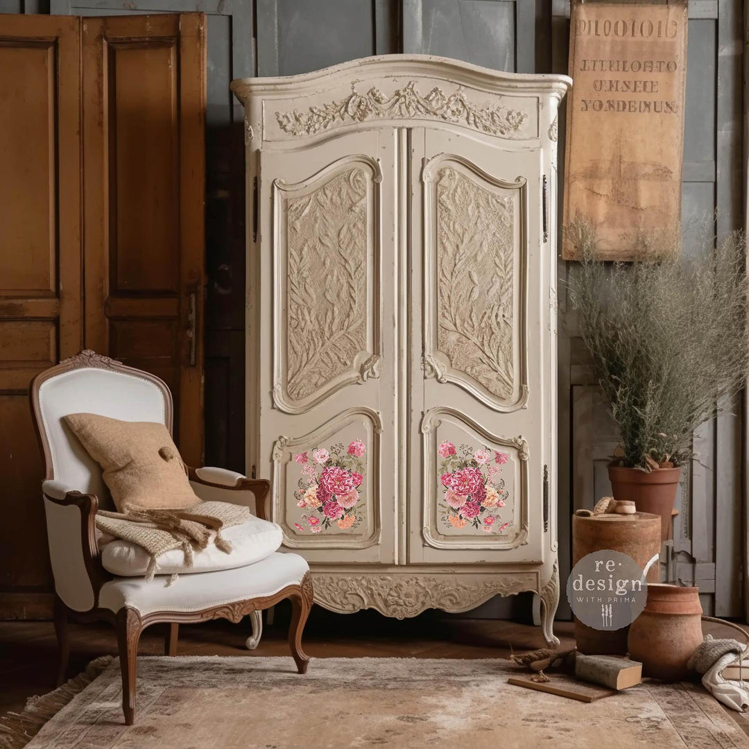 BRIGHT MEADOW Redesign Middy Transfer (3 sheets, each 21.59cm x 27.94cm) - Rustic Farmhouse Charm
