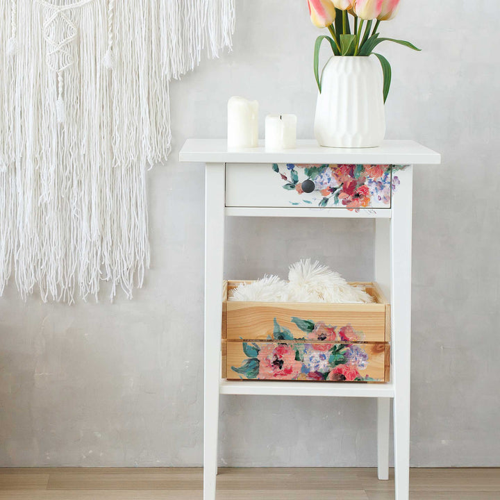 Redesign H20 Transfer - BRILLIANT BLOOMS (2 sheets, each 21.59cm x 27.94cm) - Rustic Farmhouse Charm