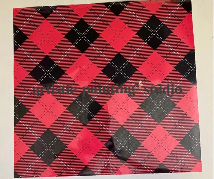 BUFFALO PLAID Metallic Foil - Rustic Farmhouse Charm