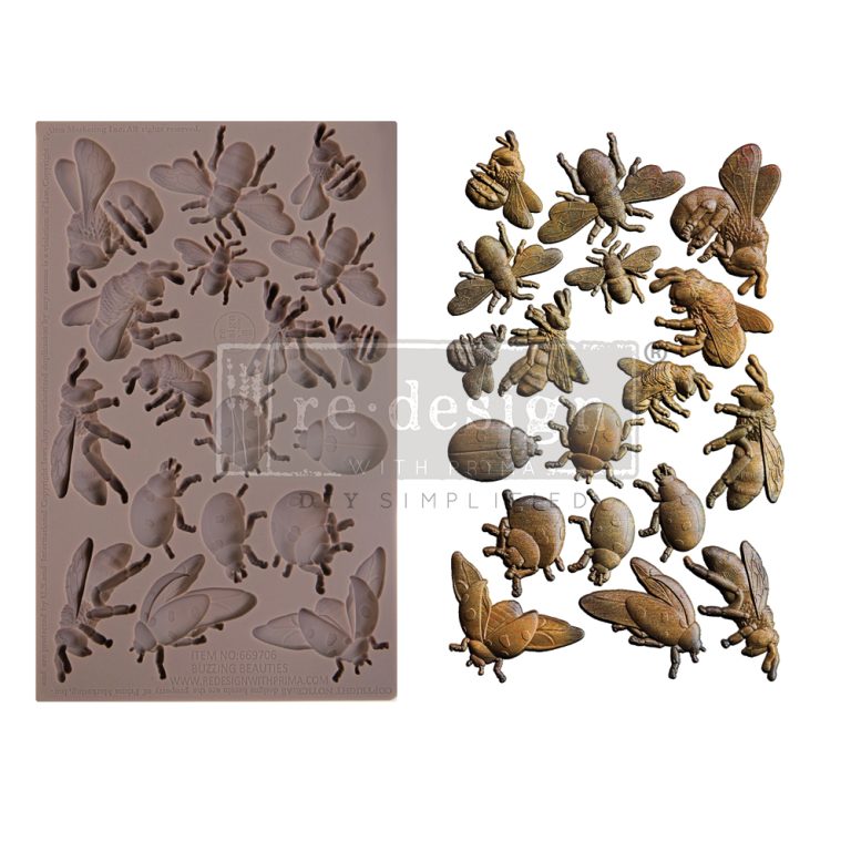 NEW! BUZZING BEAUTIES Redesign Mould - Rustic Farmhouse Charm