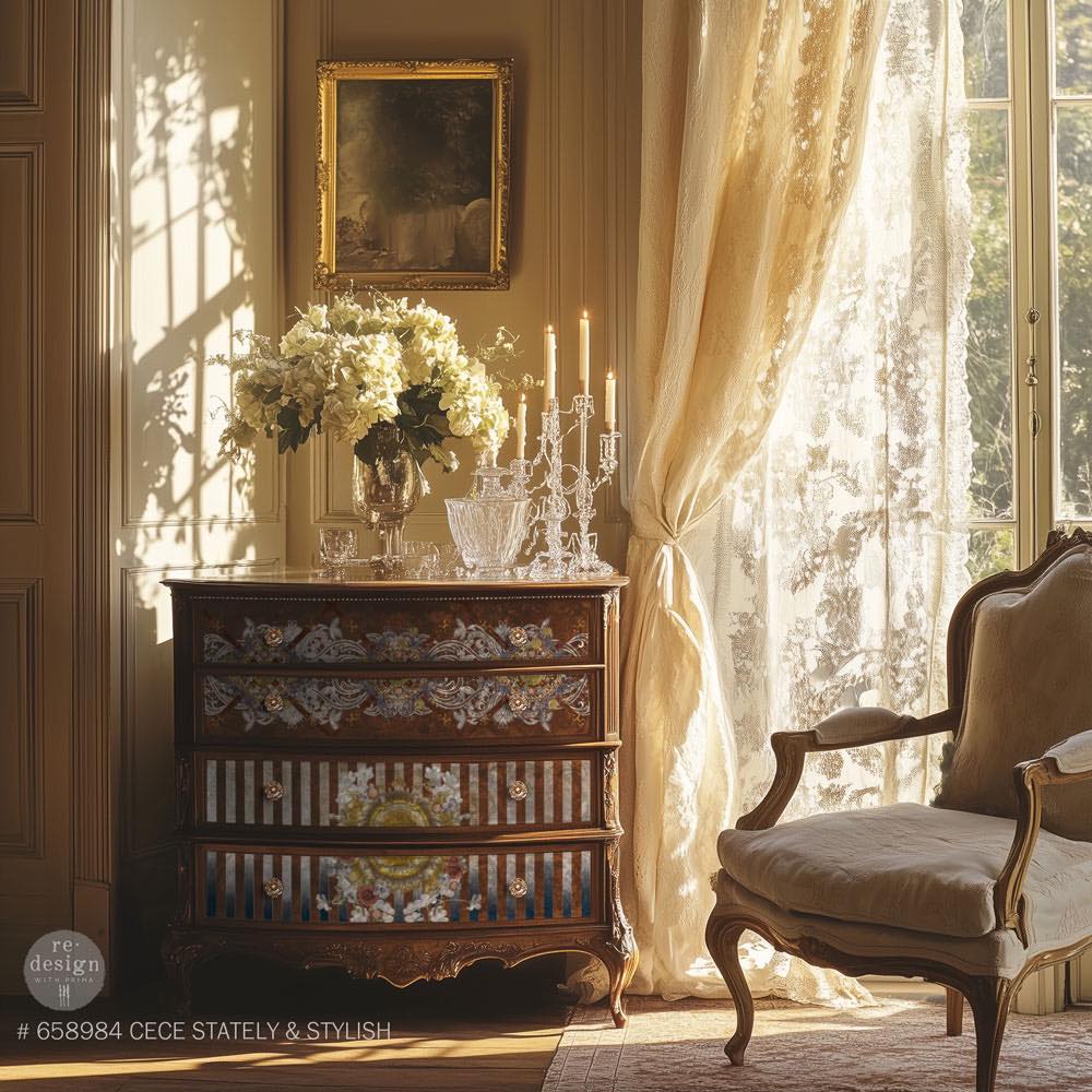 Redesign Transfer - CECE STATELY & STYLISH (60.96cm x 88.9cm) - Rustic Farmhouse Charm