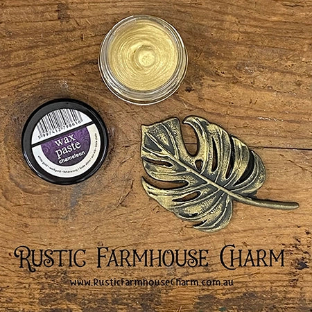 WHITE-GOLD Chameleon Wax Paste by Pentart 20ml - Rustic Farmhouse Charm