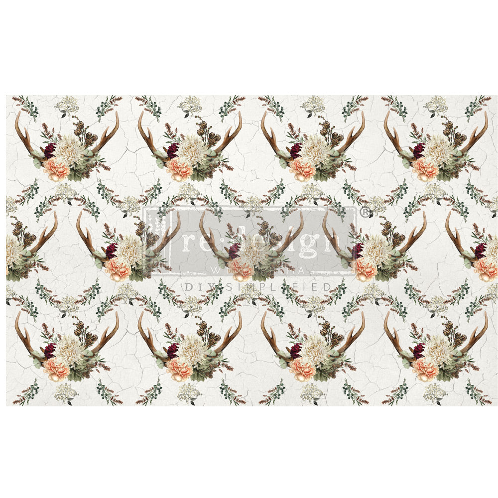 Redesign Decoupage Tissue Paper - CEDAR CREEK (48.26cm x 76.2cm) - Rustic Farmhouse Charm