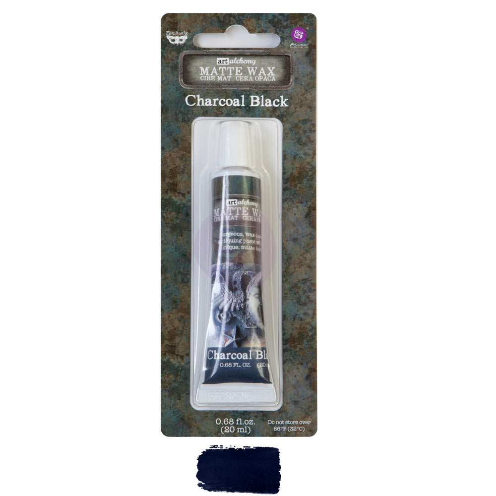 Finnabair Matte Wax - CHARCOAL BLACK (Art Alchemy) - Rustic Farmhouse Charm