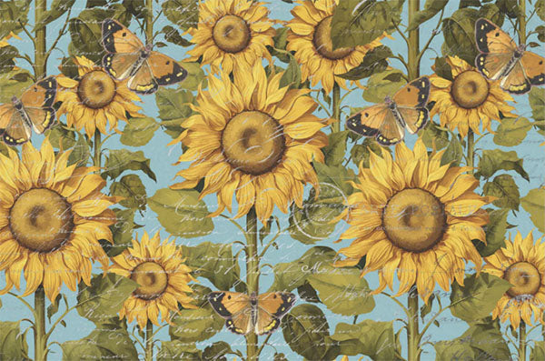 Decoupage Tissue Paper - Cheerful Sunflowers (50.8cm x 76.2cm) - Rustic Farmhouse Charm