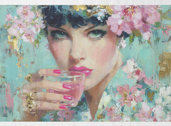 Decoupage Tissue Paper - Cherry Blossom Lady (45.72cm x 60.96cm)