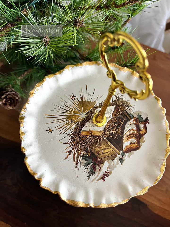 NEW! Redesign Mould - CHRISTMAS VILLAGE (5" x 10") - Rustic Farmhouse Charm